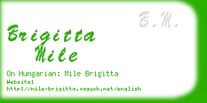 brigitta mile business card